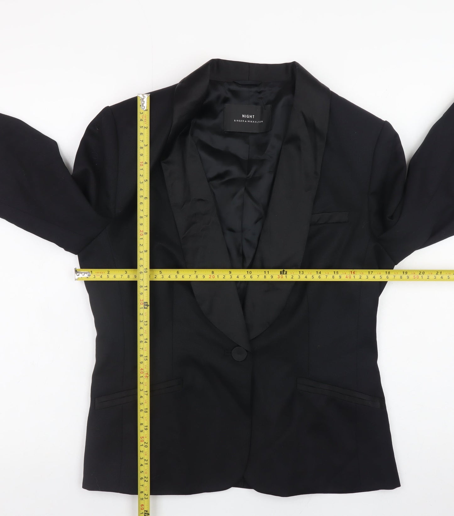 Birger et Mikkelsen Women’s Black Wool Blend Blazer Size 12