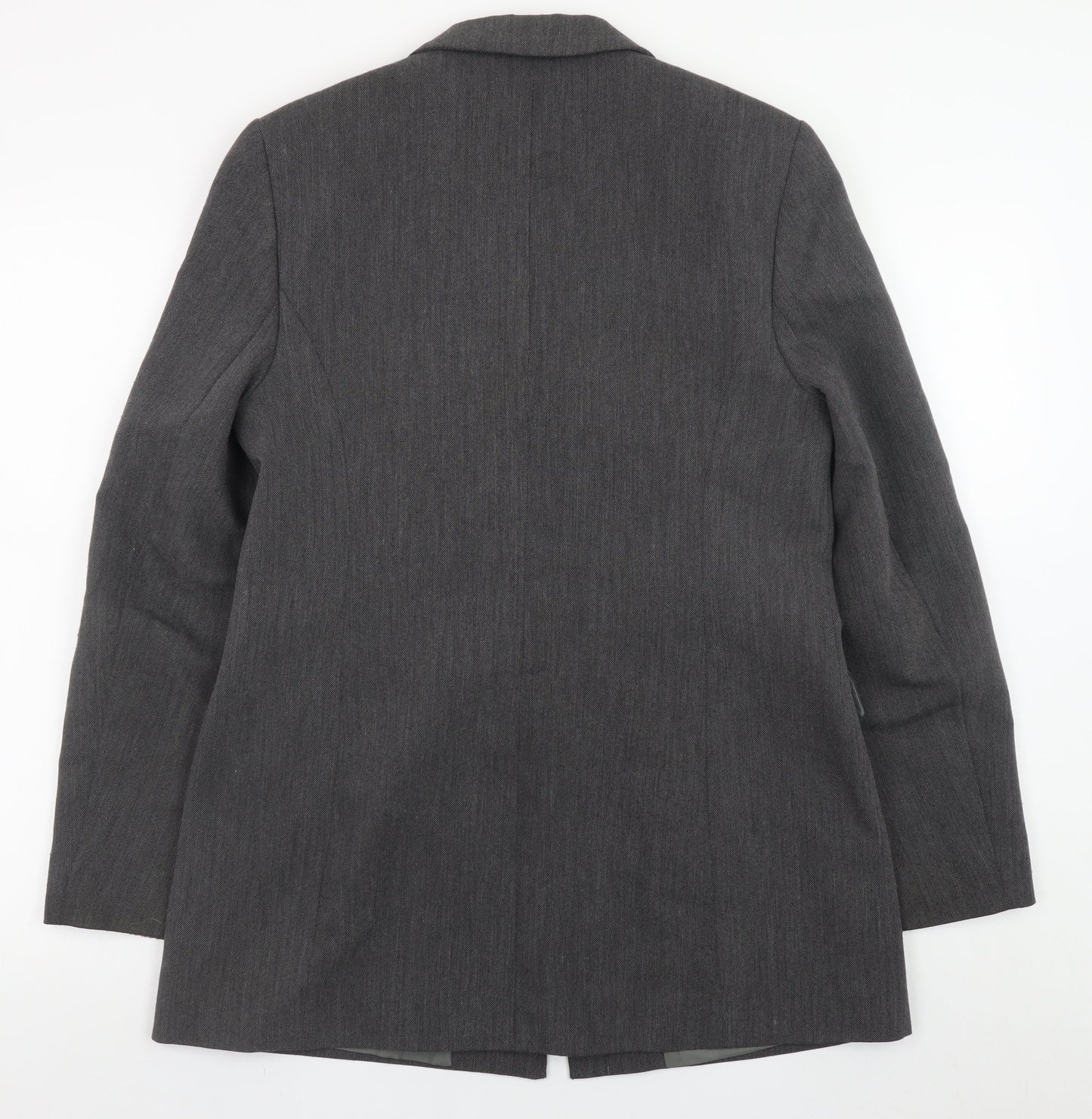 Dorothy Perkins Women Grey Size 12 Blazer Jacket Formal Workwear
