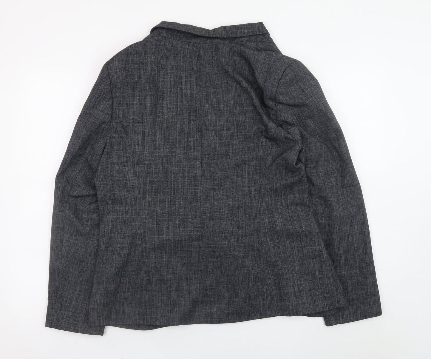 Papaya Women's Grey Check Blazer Jacket Size 18 Smart Workwear