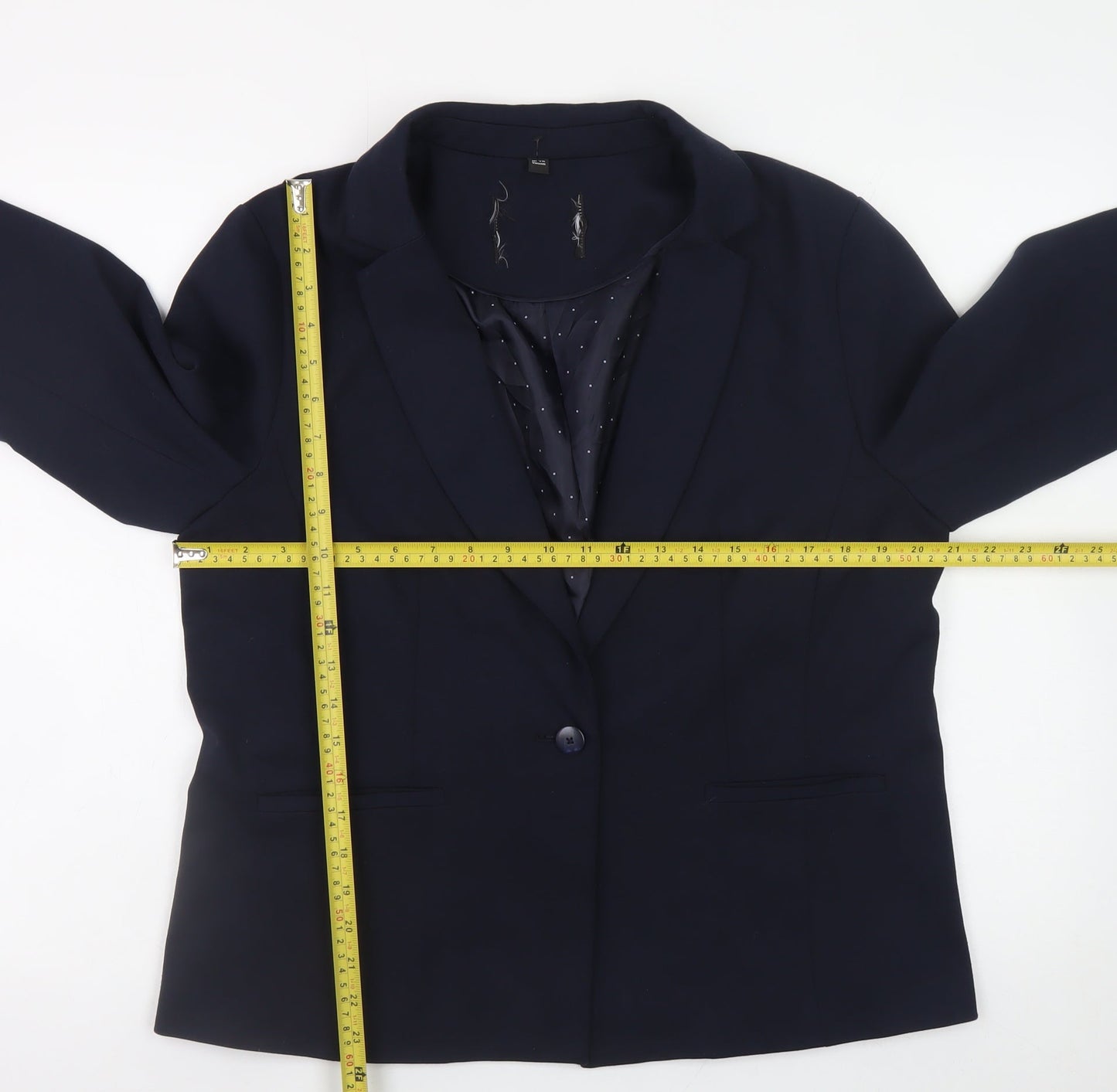 Dorothy Perkins Women’s Blue Blazer Size 16 Regular Fit Work Jacket