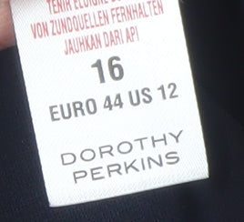Dorothy Perkins Women’s Blue Blazer Size 16 Regular Fit Work Jacket