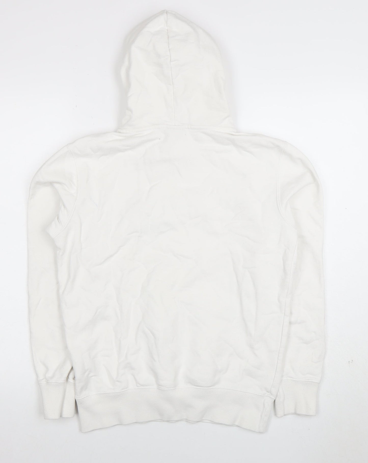 Champion Men's White Small Pullover Hoodie with Logo Embroidery