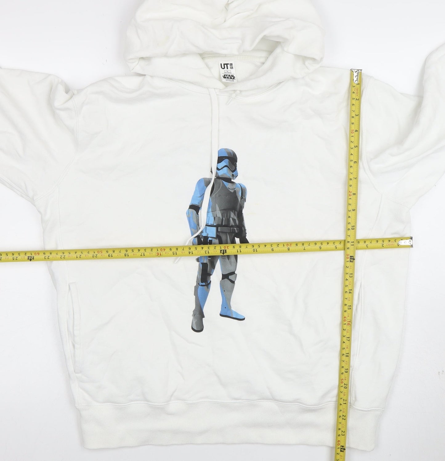 UNIQLO Men’s White Star Wars Graphic Pullover Hoodie Size L