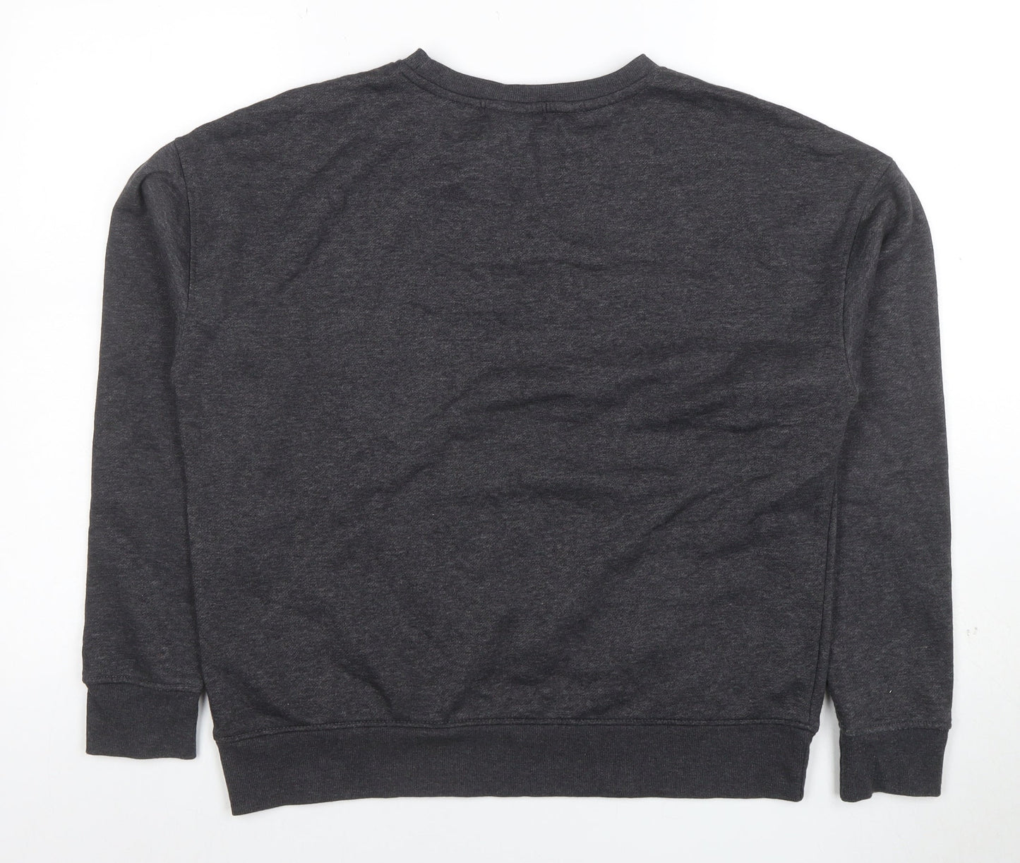 The Simpsons Men's Dark Grey Sweatshirt S Graphic Crew Neck Pullover