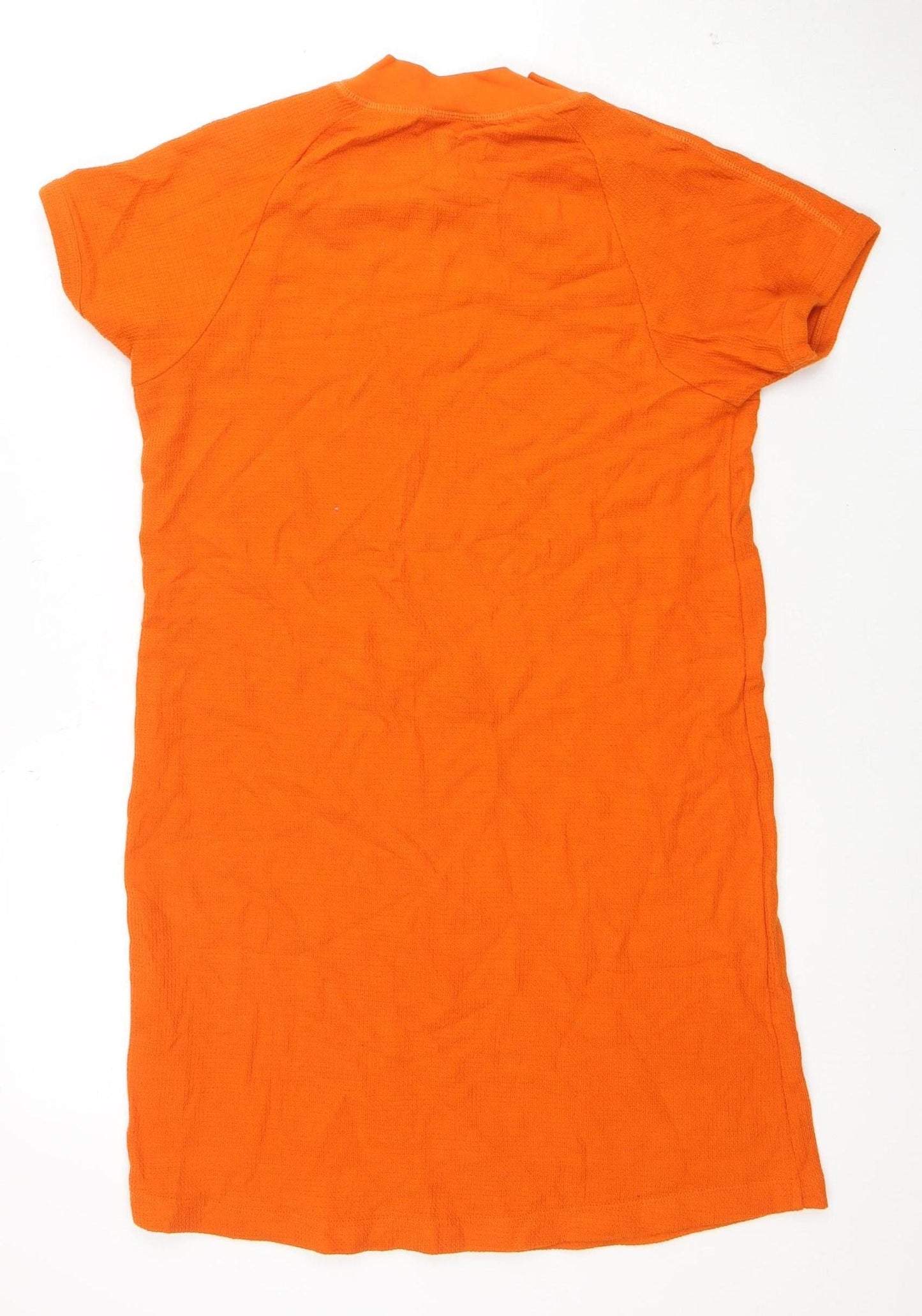 American Vintage Women's Orange Cotton T-Shirt Dress M