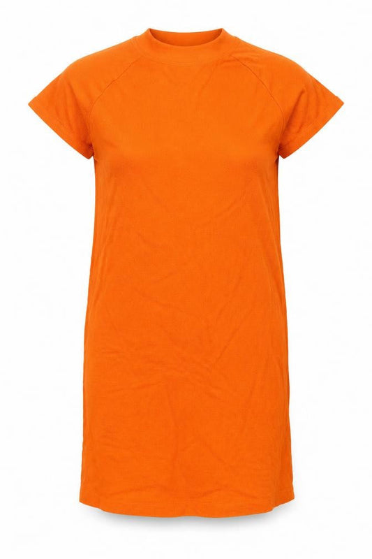 American Vintage Women's Orange Cotton T-Shirt Dress M