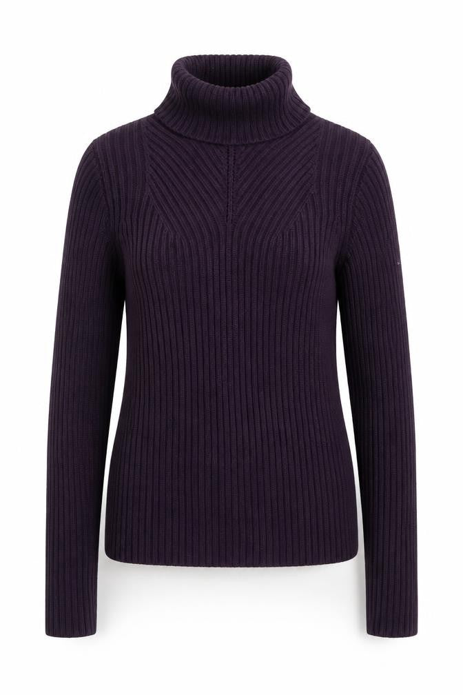 Per Una Women’s Purple Wool Blend Roll Neck Jumper Size 10