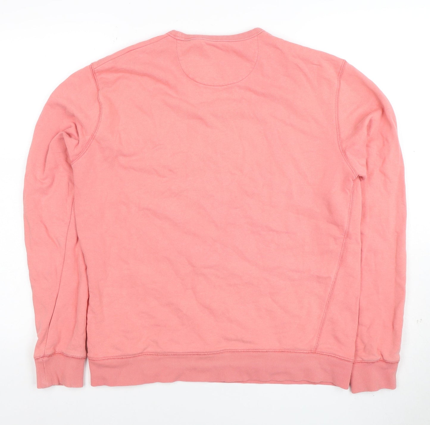 Farah Men's Pink Cotton Crew Neck Sweatshirt Size L