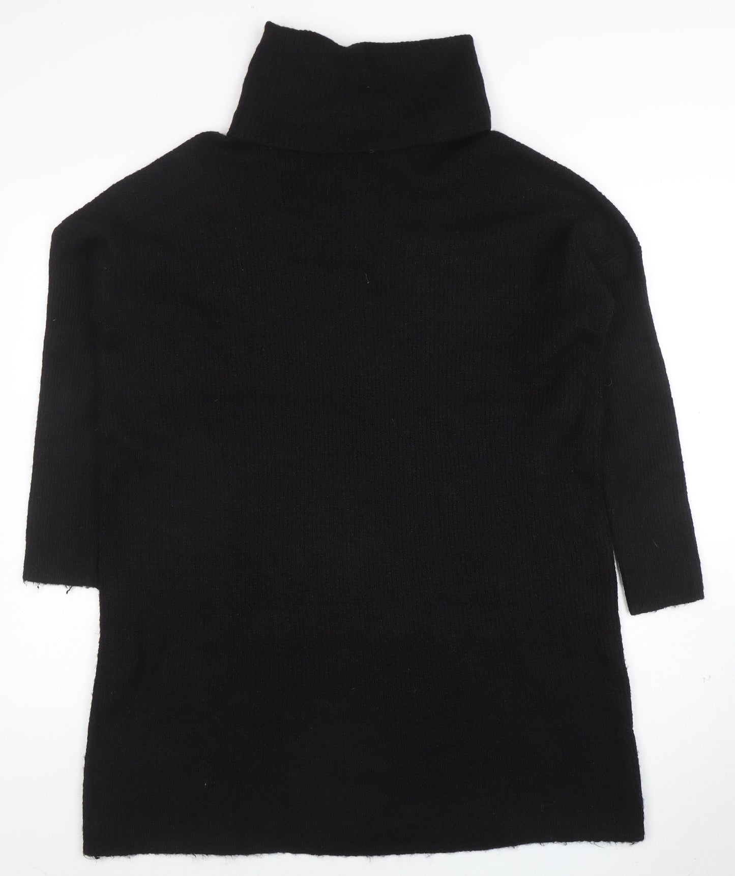 ONLY Women’s Black Roll Neck Long Sleeve Wool Blend Jumper XL