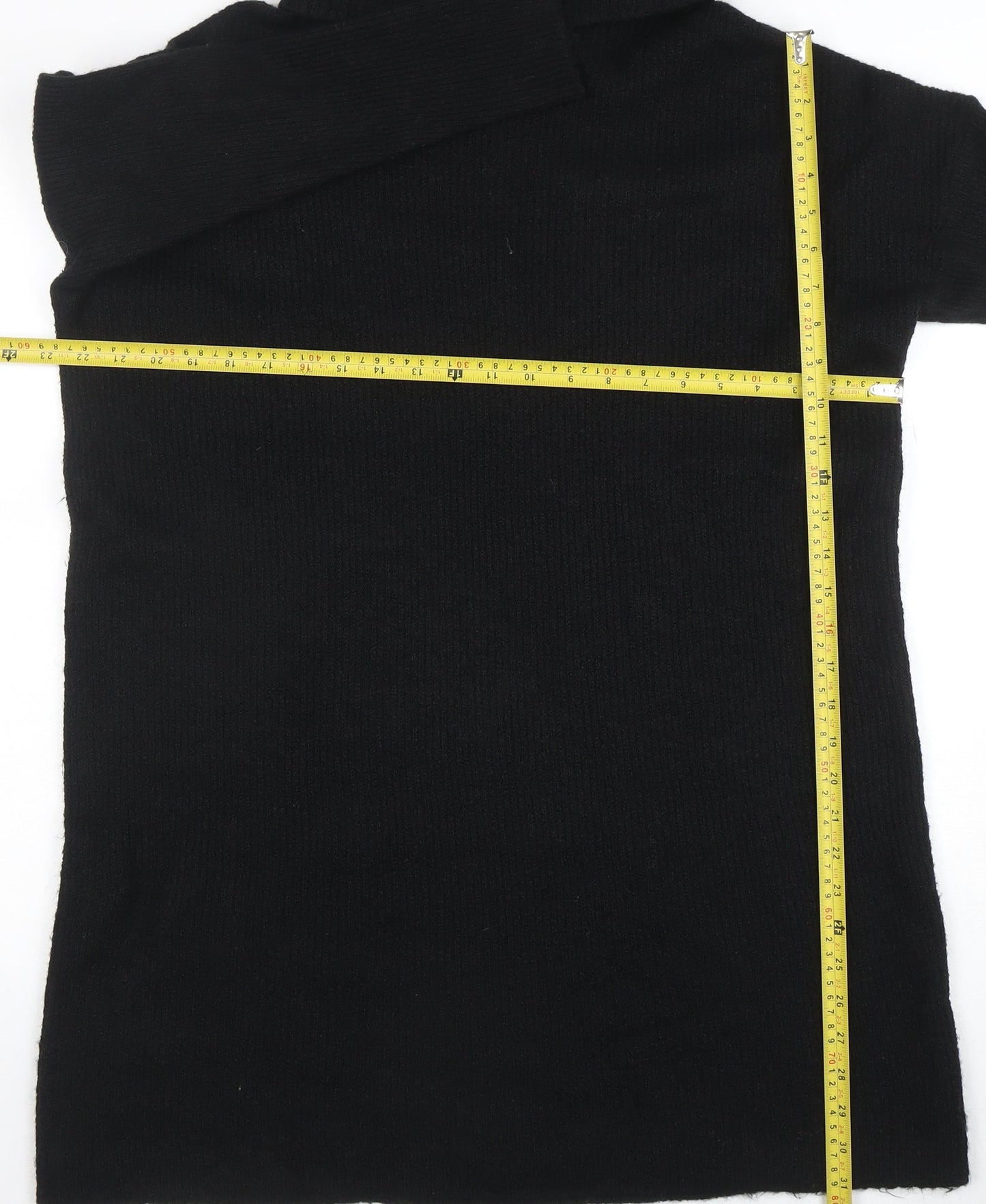 ONLY Women’s Black Roll Neck Long Sleeve Wool Blend Jumper XL