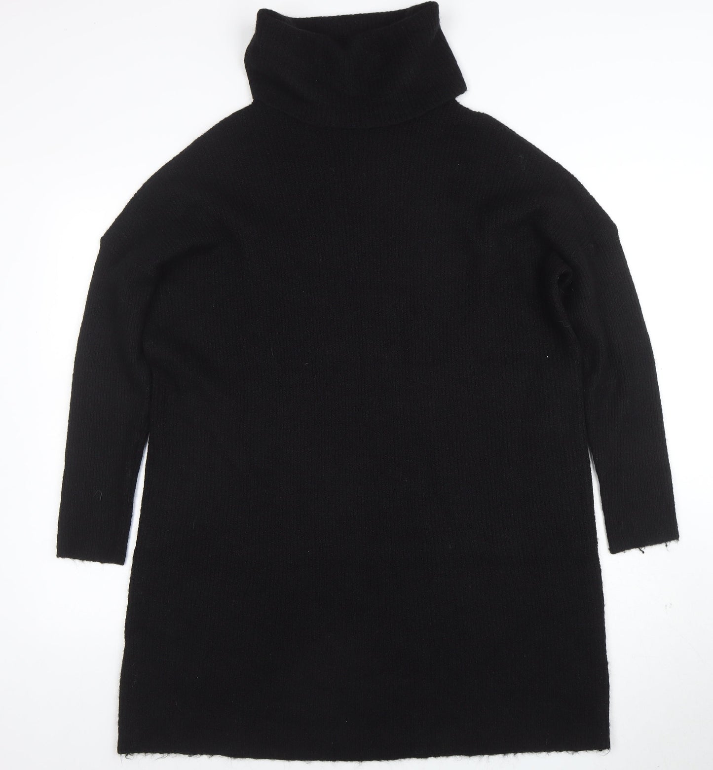 ONLY Women’s Black Roll Neck Long Sleeve Wool Blend Jumper XL