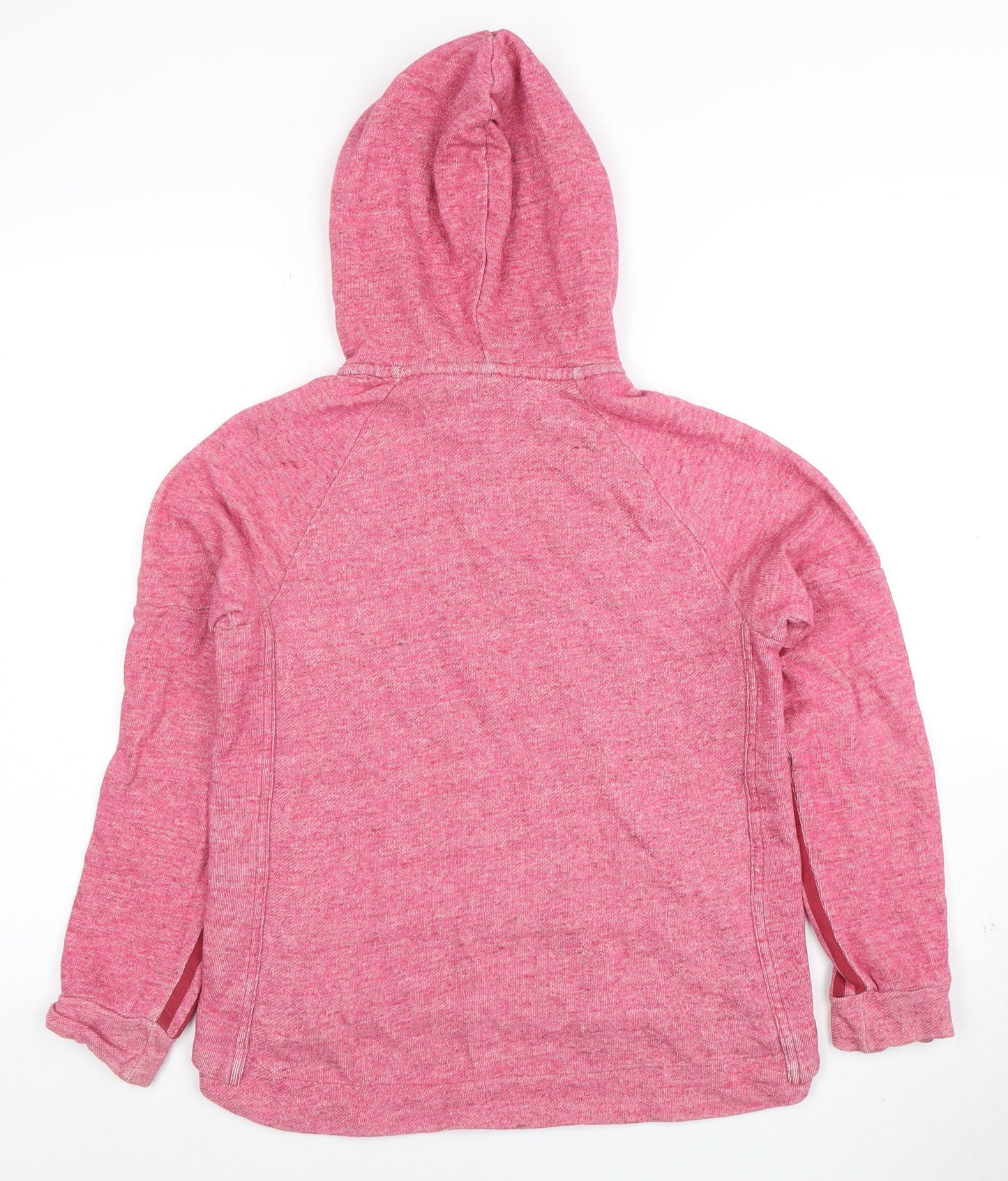 Adidas Womens Pink Pullover Hoodie Small Drawstring Kangaroo Pocket