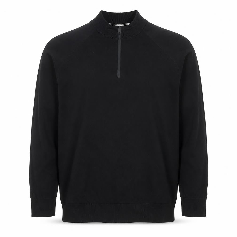 Marks & Spencer Men’s Black 1/2 Zip Knitted Sweatshirt Size L