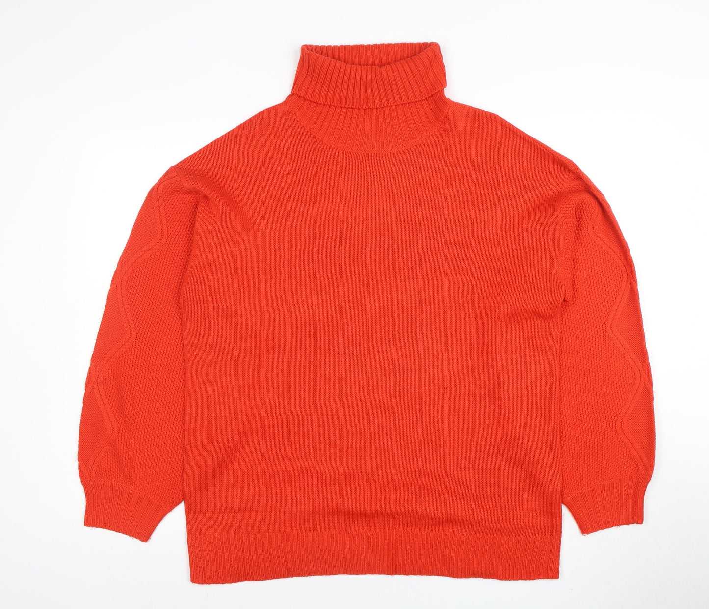 Missguided Women’s Red Roll Neck Petite Jumper Size 10