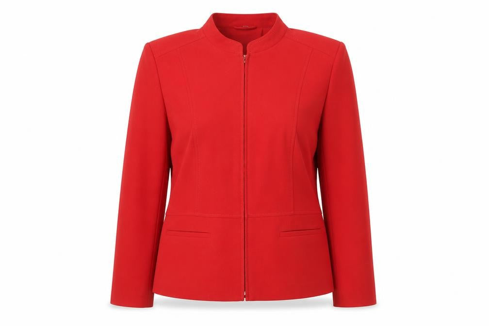 Style by EWM Red Women's Size 14 Tailored Suit Jacket