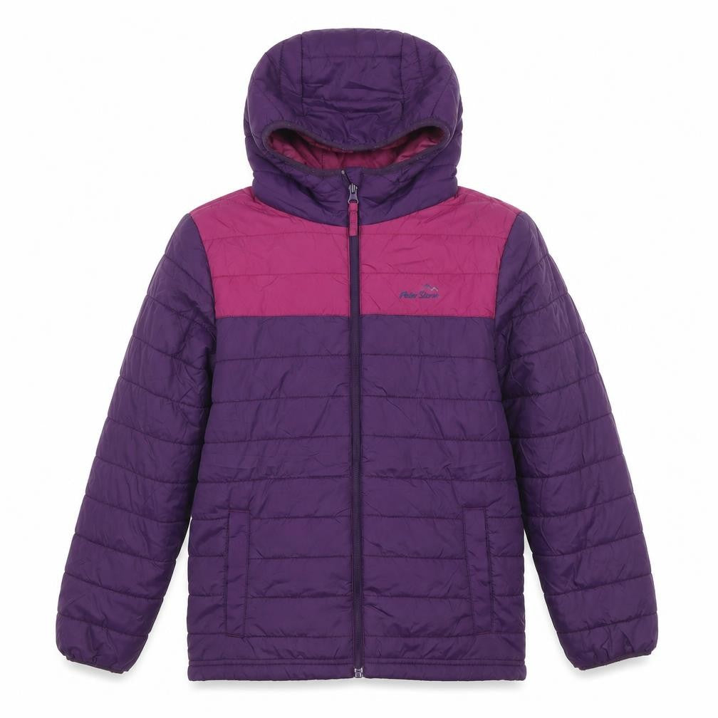 Peter Storm Girls Purple Puffer Jacket 11-12 Years Hooded Winter Coat
