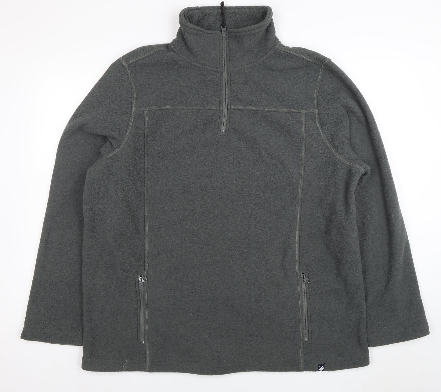 Peter Storm Mens Grey Fleece 1/2 Zip Pullover Sweatshirt L