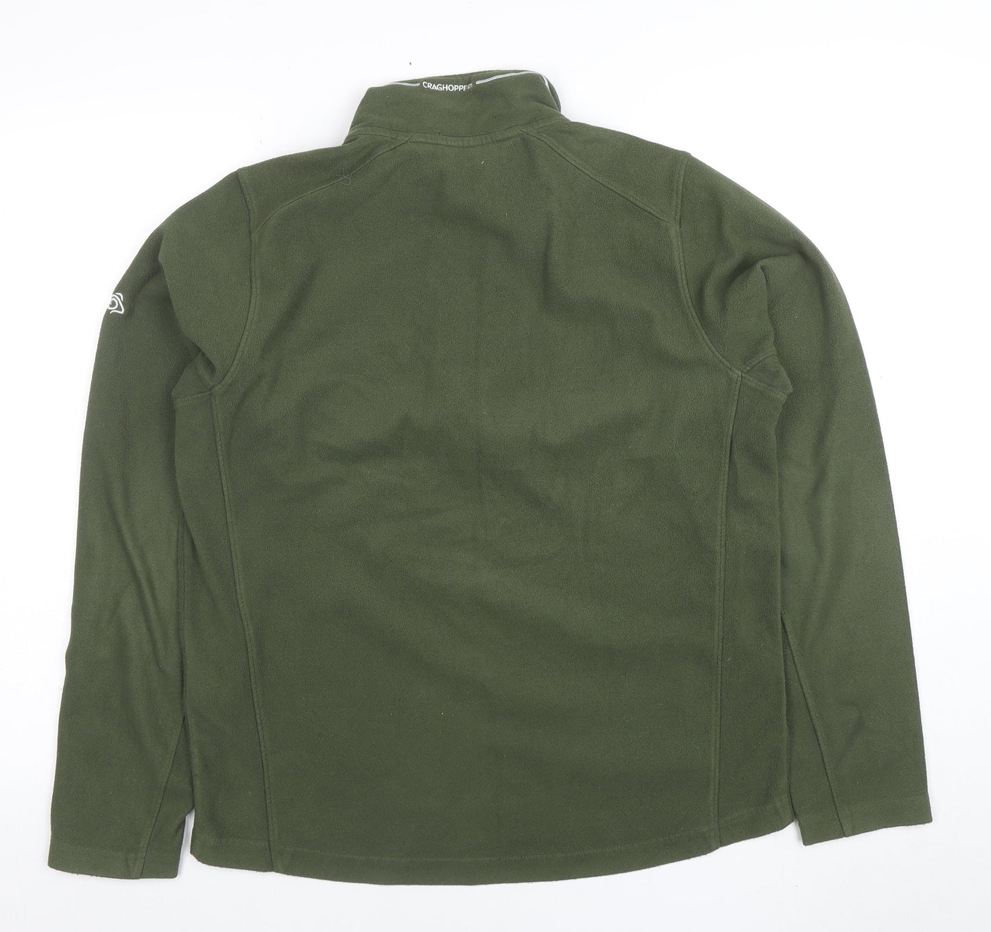 Craghoppers Men's Green Fleece 1/4 Zip Pullover Sweatshirt S