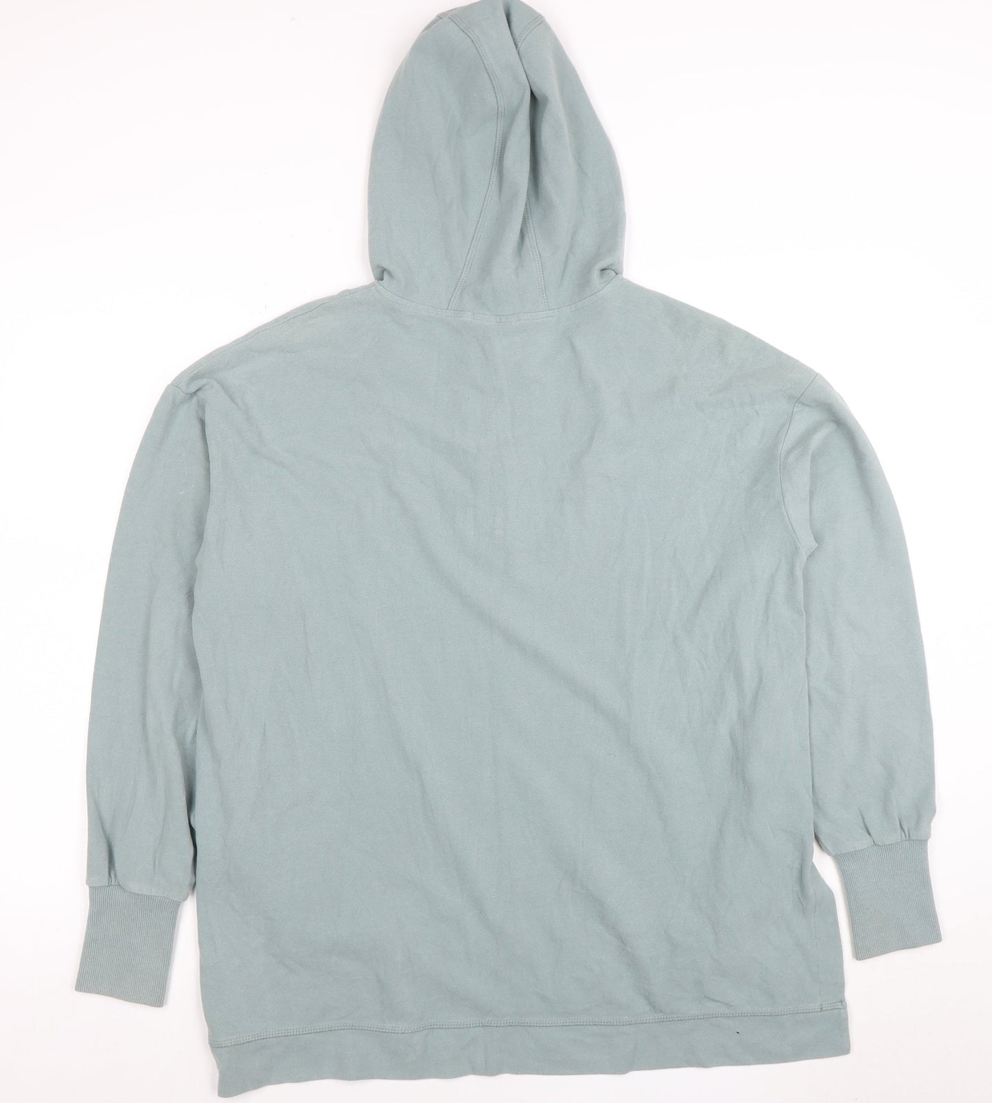Sweaty Betty Womens Blue Hooded 1/2 Zip Pullover Hoodie XS Cotton Blend