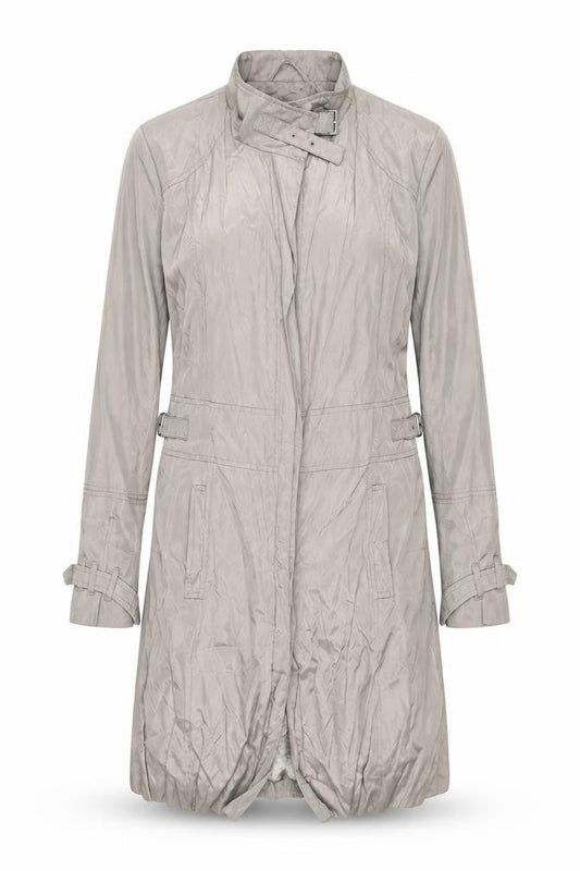 Lakeland Women’s Beige Trench Coat Size M Belted Long Lined Stylish