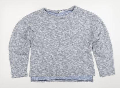 Gap Women’s Blue Knit Crew Neck Long Sleeve Pullover Jumper Size S