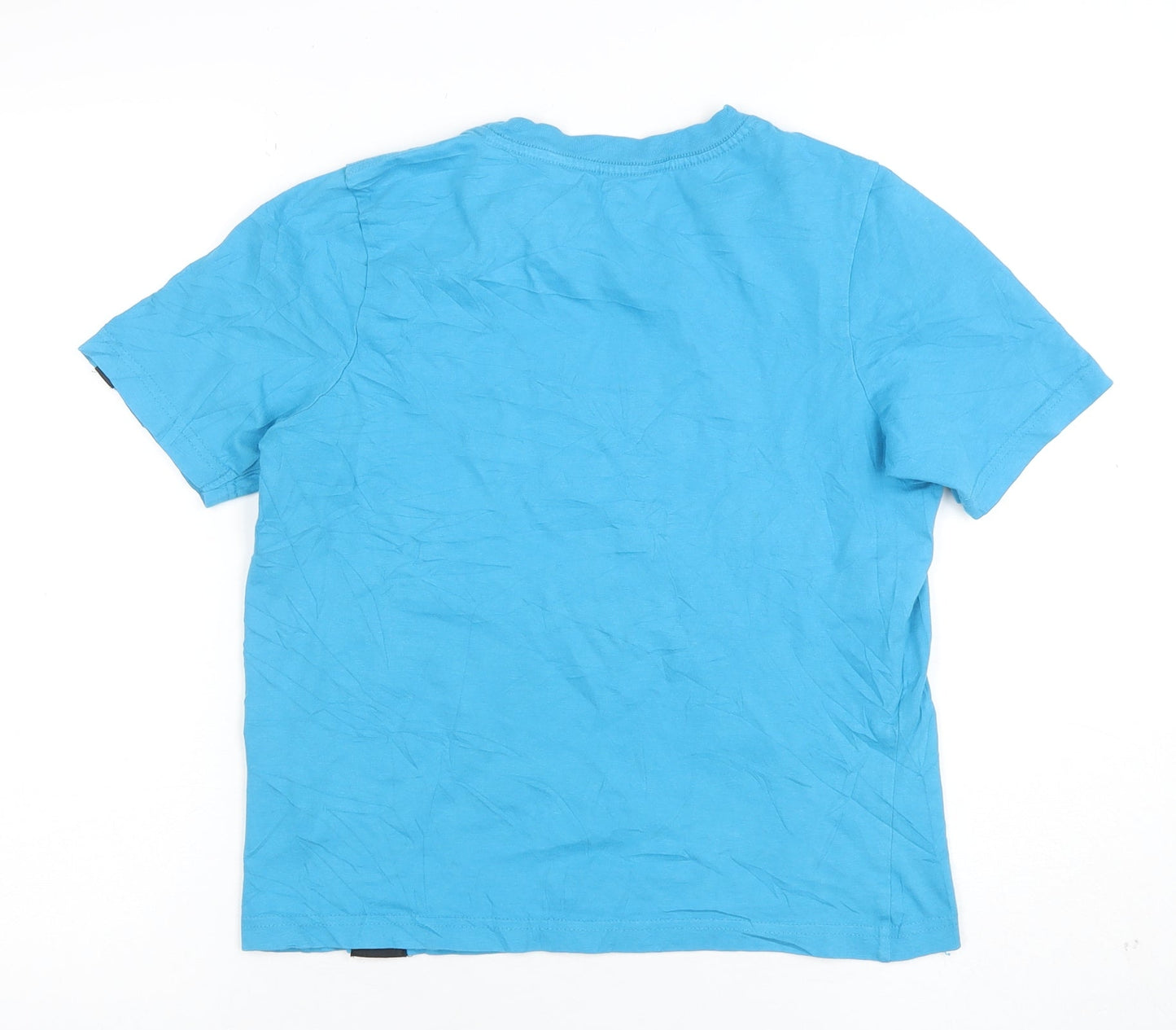 No Fear Boys Blue Graphic Skull Short Sleeve Cotton T-Shirt 13 Years