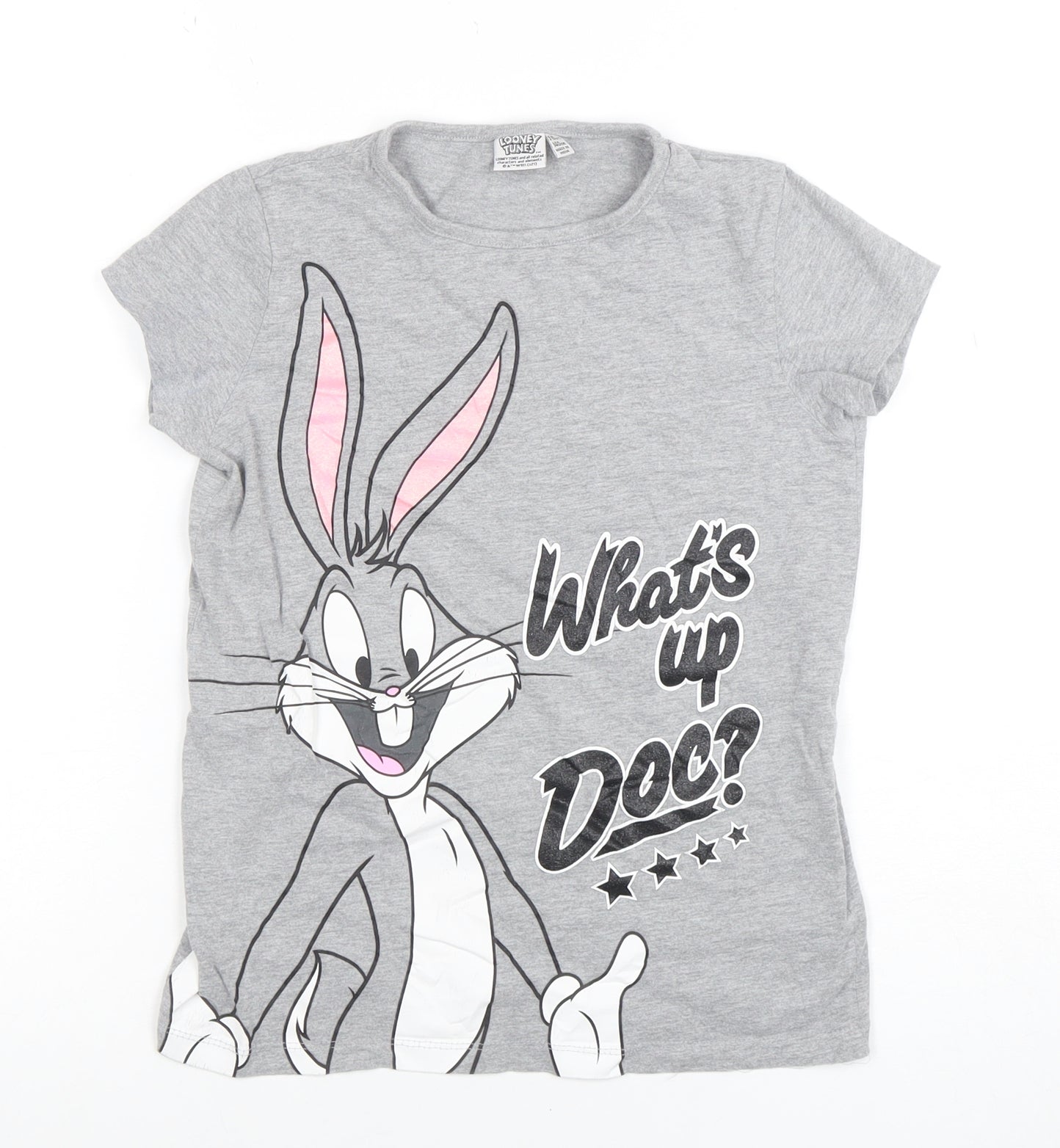 Looney Tunes Boys Grey Bugs Bunny Graphic T-Shirt 9-10 Years