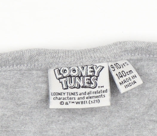 Looney Tunes Boys Grey Bugs Bunny Graphic T-Shirt 9-10 Years
