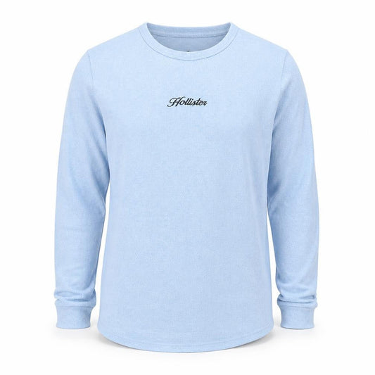 Hollister Men’s Blue Small Crew Neck Lightweight Pullover Sweatshirt