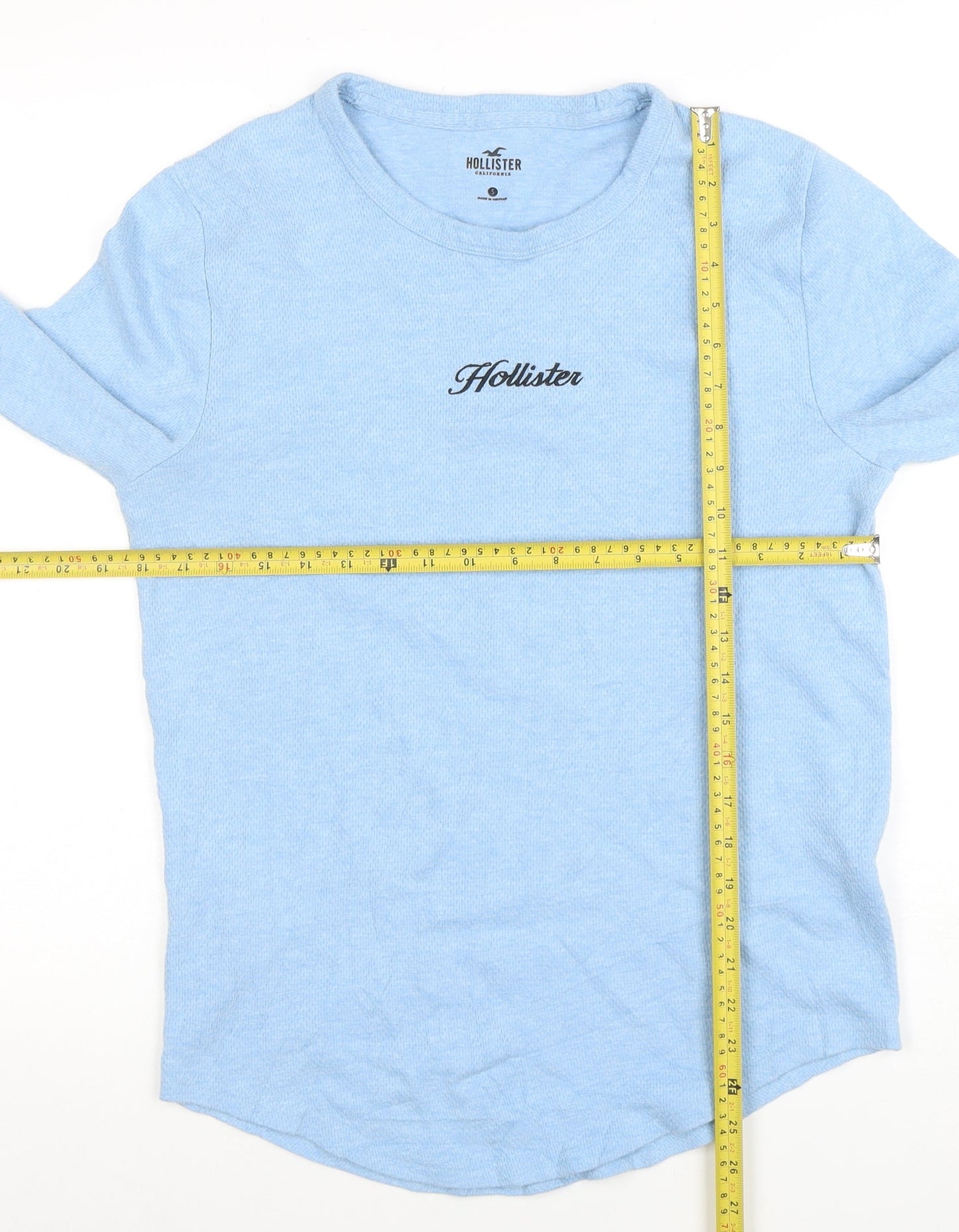Hollister Men’s Blue Small Crew Neck Lightweight Pullover Sweatshirt