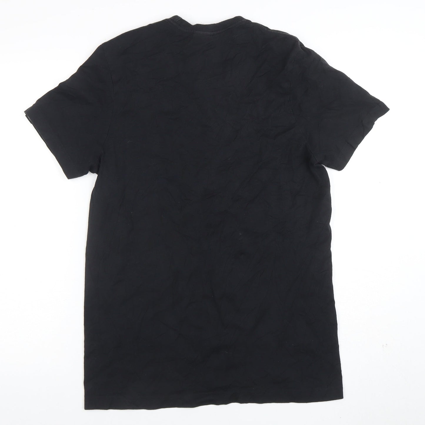 adidas Men's Black Small Logo Sports Cotton T-Shirt