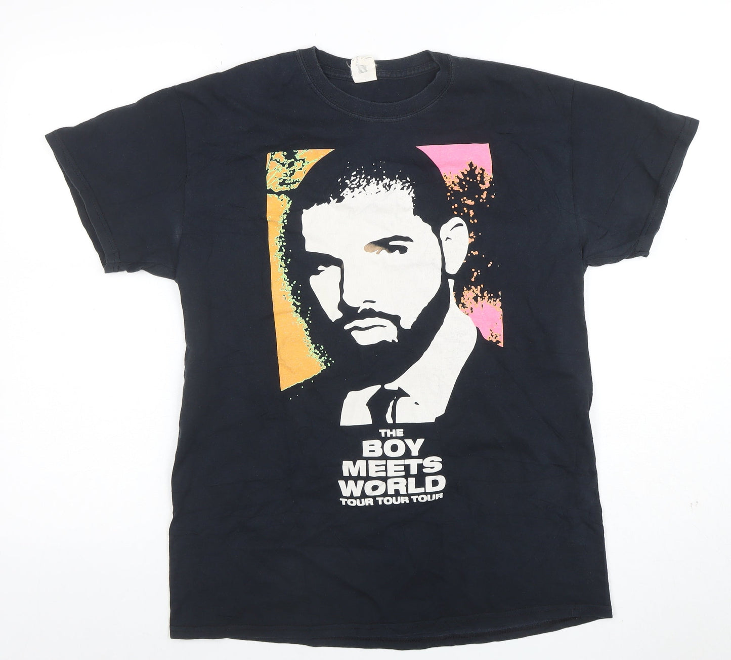 Gildan Men's Black Medium Boy Meets World Tour Graphic T-Shirt