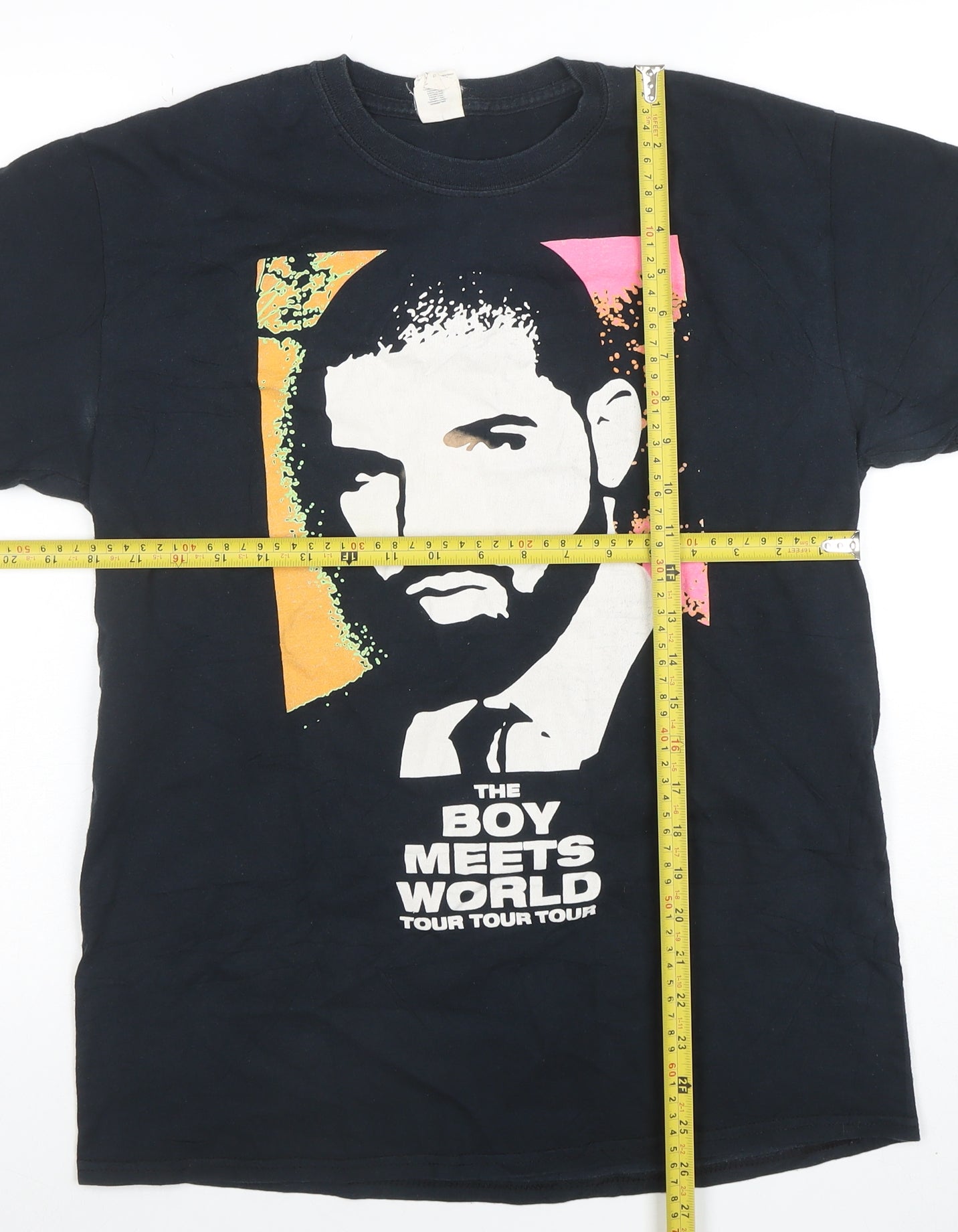 Gildan Men's Black Medium Boy Meets World Tour Graphic T-Shirt