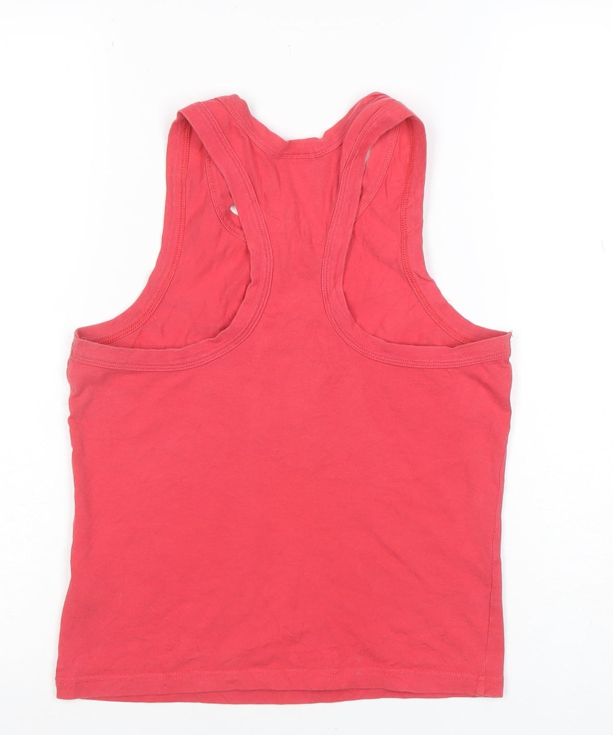 Reebok Womens Red Racerback Cotton Tank Top Size 12