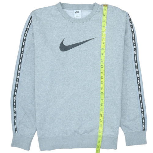 Nike Men's Grey Logo Pullover Sweatshirt Size S Regular Fit