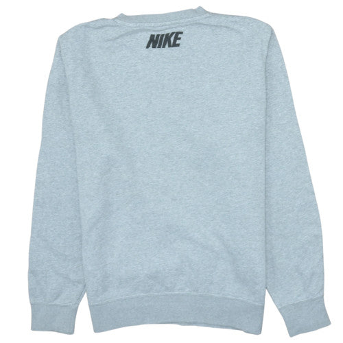 Nike Men's Grey Logo Pullover Sweatshirt Size S Regular Fit
