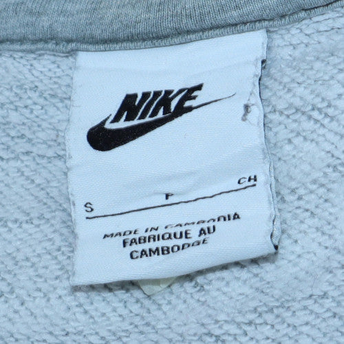 Nike Men's Grey Logo Pullover Sweatshirt Size S Regular Fit
