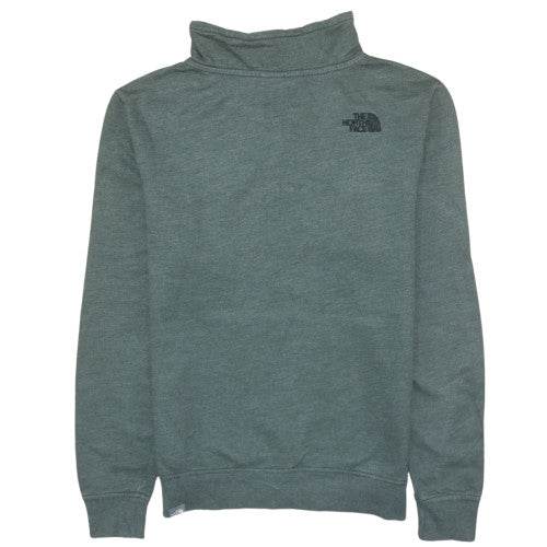 The North Face Mens Grey Small 1/4 Zip Fleece Sweatshirt