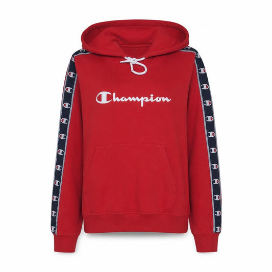 Champion Women Red Pullover Hoodie Small Hooded Logo Sweatshirt