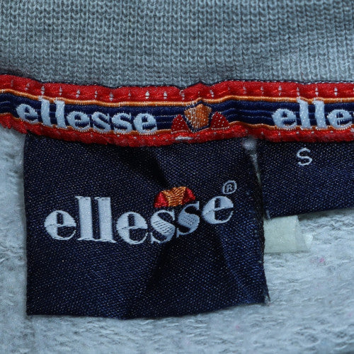 Ellesse Men's Grey Small Crew Neck Pullover Sweatshirt