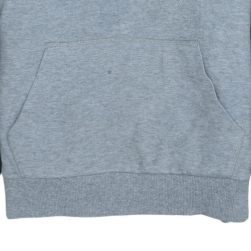 Ellesse Boys Black Grey Colourblock Pullover Hoodie 13-14 Years Cotton Blend