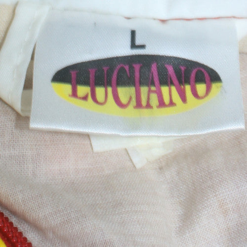 Luciano Mens Multicoloured L Hooded Anorak 90s Retro Windbreaker Jacket