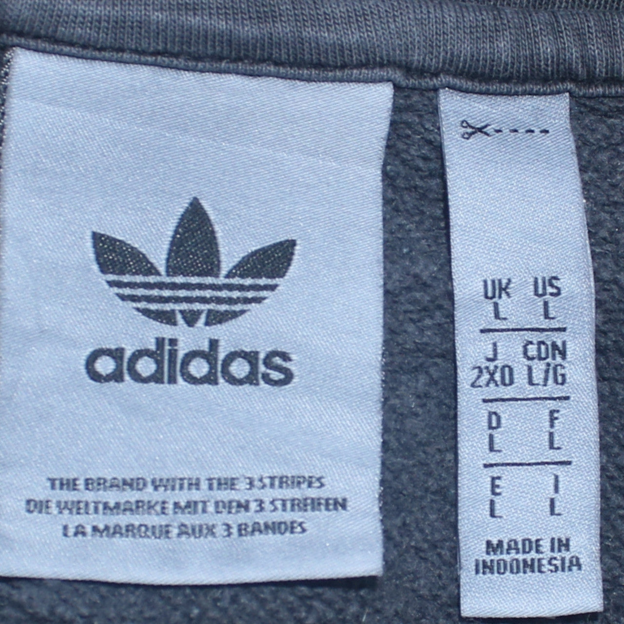 Adidas Men's Black Pullover Hoodie Size L Regular Fit Fleece