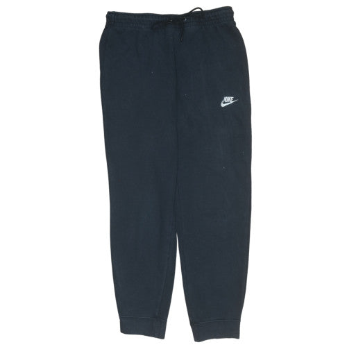 Nike Womens Black Fleece Sweatpants M Tapered Fit Casual Logo