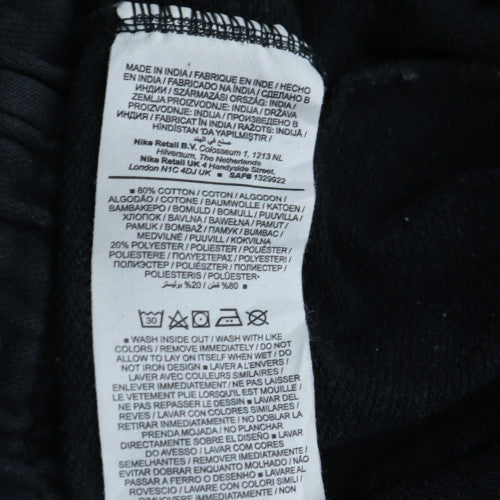 Nike Womens Black Fleece Sweatpants M Tapered Fit Casual Logo