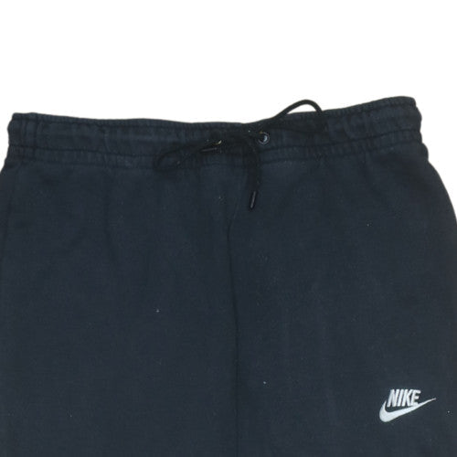 Nike Womens Black Fleece Sweatpants M Tapered Fit Casual Logo
