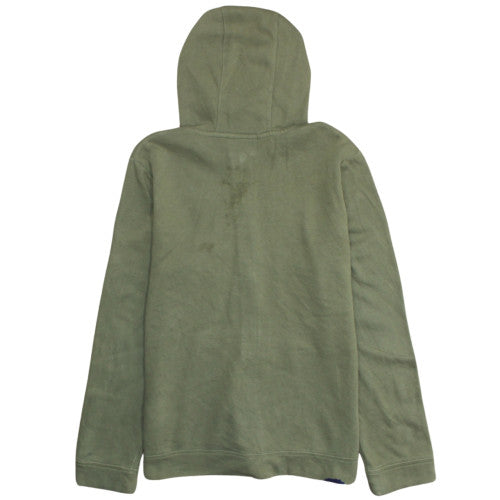 Nike Boys Khaki Full Zip Hoodie XL Green Fleece Sweatshirt