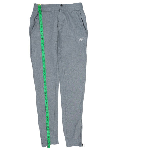 Nike Men's Grey Cotton Jogger Trousers Size S Tapered Fit