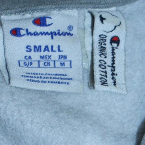 Champion Women's Grey Small Pullover Sweatshirt Organic Cotton