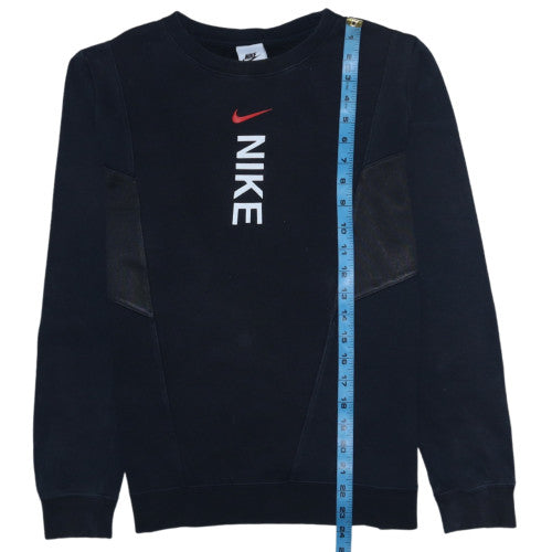 Nike Boys Black XL Sweatshirt Crew Neck Graphic Print Sportswear